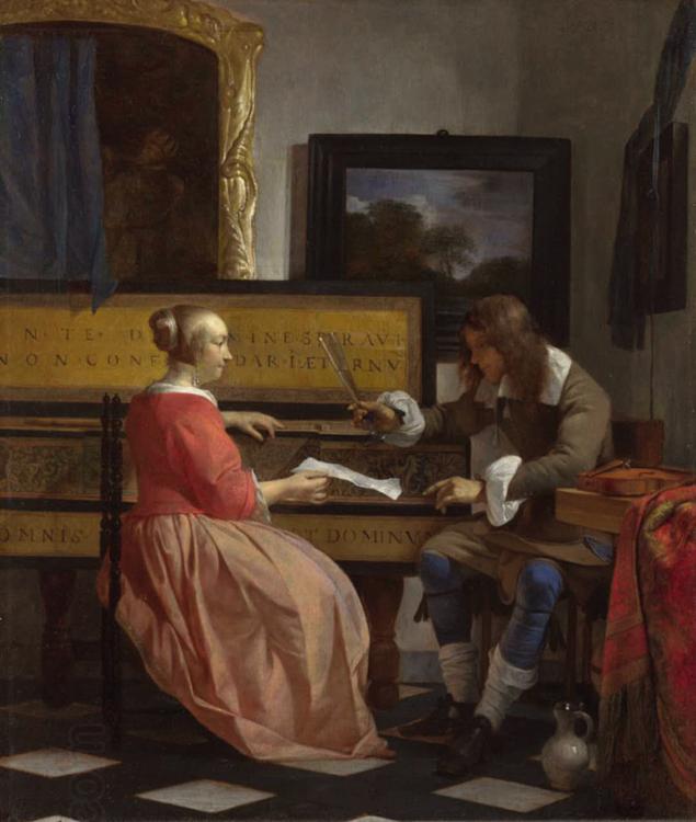 Gabriel Metsu The Music Lesson (nn03) oil painting picture